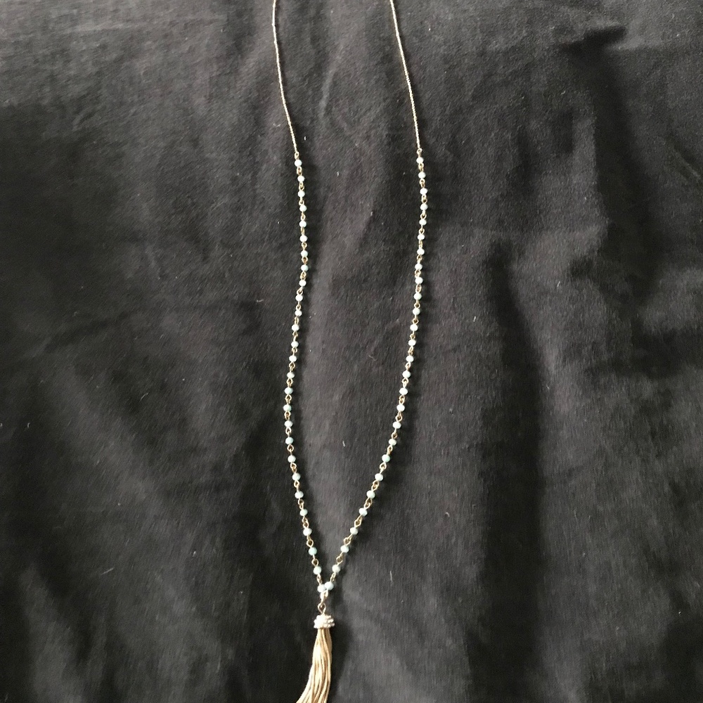 Long costume necklace